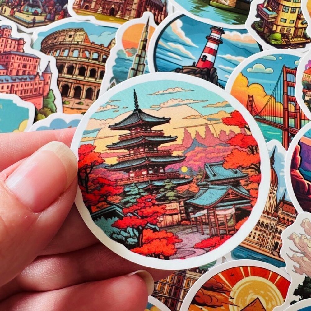 World Famous Landmarks Sticker Bundle - Picture 6 of 15